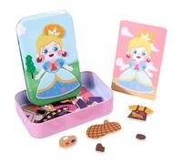 Puzzle magnetici, giocattoli di vestire magnetici - vestire Espressione cambiamento Puzzle giocattoli educativi in legno per | Puzzle di cambio di espressione vestire per 3 anni e p