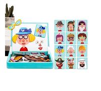 Puzzle Magnetici | Giocattolo Puzzle Magnetico - Gioco Da Tavolo Educativo A Doppia Faccia In ABS Per E Bambini | Strumento Di Coordinazione Occhio-mano A Tema Animale Per Regalo Scolastico Di