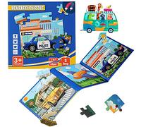 Puzzle Magnetici per Bambini dai 3 Anni in su,Calamite Giochi Educativi, 3 Stili Puzzle Magnetico,Puzzle per Bambini,3 Livelli di Difficoltà dei Giochi Montessori Regalo per Bambini