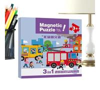 Puzzle Magnetici Per Bambini - Giocattolo Attività Da Viaggio | Puzzle Cartoon Portatili, Giocattoli Interattivi Genitore-Figlio | Attività Viaggio Per Bambini 2-6 Anni, Ragazzi E Ragazze
