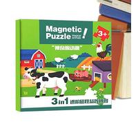 Puzzle Magnetici Per Bambini | Libro Puzzle Attività Educative Prima Infanzia | Giochi di Viaggio Magnetici per Bambini Ragazze Ragazzi Età 2-6 Anni | Per Ragazze Ragazzi 2-6 Anni Asilo Scuola