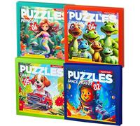 Puzzle Magnetici,Puzzle di Viaggio per Bambini 3 4 5 Anni,Giocattoli da Viaggio per Bambini in Macchina Aereo, Regali di Compleanno per Ragazze e Ragazzi
