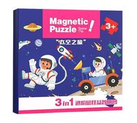 Puzzle Magnetico, Ampia Applicazione, 18x18x1,5 Cm, Magneti Di Apprendimento Educativo, 20 Pezzi Puzzle Per Animali, Migliorano I Legami Familiari, Per Ragazzi E Ragazze Di 2-6 Anni