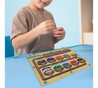 Puzzle magnetico con attività di labirinto di colori e numeri per regali di