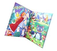 Puzzle magnetico creativo - Puzzle magnetico per bambini, libro di lavoro, gioco da viaggio con auto e aereo, per giochi educativi in viaggio, idea regalo