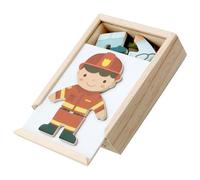 Puzzle magnetico da vestire, puzzle in legno per | Puzzle di apprendimento 'orso magnetico - Puzzle di smistamento e associazione per i più piccoli, giochi di associazione, motivi di cartoni