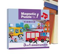 Puzzle Magnetico,Giochi Da Viaggio Puzzle Per Bambini - Giochi di Viaggio Magnetici per Bambini Ragazze Ragazzi Età 2-6 Anni | Apprendimento Sviluppo Educativo Asilo Auto Aereo Regalo Compleanno