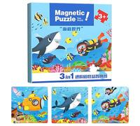 Puzzle Magnetico,Giochi Da Viaggio Puzzle Per Bambini | Giochi Educativi Per Apprendimento E Sviluppo Cognitivo,Per Ragazze Ragazzi Bambini 2-6 Anni Asilo Scuola Materna Regalo Compleanno Viaggio