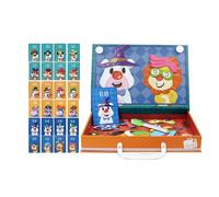 Puzzle magnetico, mattoncini da costruzione, due lati, puzzle magnetico creativo, per imparare le ragazze prescolari, aule, adolescenti, adulti, asilo, viaggi