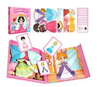 Puzzle Magnetico Per Bambini,Giocattoli Educativi per la Prima Infanzia - Gioco Di Costumi Fai Da Te - Per Ragazzi e Ragazze Educazione Parentale Viaggi in Auto e Aereo Scuola a Casa Famiglia Complean