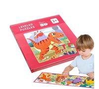 Puzzle magnetico per bambini,Puzzle magnetico | Puzzle magnetico dinosauro,Libro di puzzle animale per bambini piccoli, giocattolo di apprendimento prescolare 4 in 1, jugu
