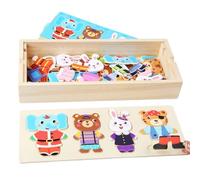 Puzzle magnetico per vestirsi | Giocattoli educativi precoci per sviluppare le capacità motorie | Set di puzzle da vestire, per bambini e ragazze