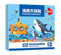 Puzzle Magnetico - Puzzle Con Giocattoli Per Bambini, Attività Di Apprendimento Su Libri | Giochi Ampiamente Usati Bambino Ragazzi Ragazze Bambini Età 2-6 Apprendimento Educazione Sviluppo Auto Aereo