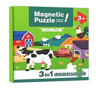 Puzzle Magnetico - Toddler Toy Puzzlze | Prenota Con Attività Di Apprendimento | Giochi Per Bambini Piccoli Per L'apprendimento 'educazione E Dello Sviluppo | Sviluppo Giocattoli Auto Aereo Travel