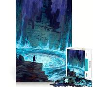Puzzle "Mago al portale magico" per adolescenti,1000 pezzi,gioco di memoria divertente,componenti robusti e ben rifiniti,portatile,ideale per i viaggi (38x52cm)