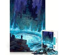 Puzzle "Mago al Portale Magico" per ragazzi,1000 pezzi,gioco di abilità mentale,taglio laser per un incastro perfetto,esercizio mentale per momenti di tranquillità a casa (50x75cm)