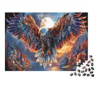 Puzzle Majestic Eagle in Flight 1000 Pezzi Per Adulti Wildlife - Sfidanti, Rilassamento E Gioco Familiare Per Ideale, Decorazione E Regalo 52x38cm/1000pcs