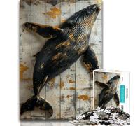 Puzzle Majestic Fantasy Whale puzzle da 1000 pezzi per adolescenti impegnativo e difficile con pezzi completamente interconnessi di forma casuale (50x75cm)
