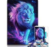 Puzzle Majestic Lion da 1000 pezzi per adolescenti, giochi educativi, decorazioni per la casa, ideali come regalo per tutta la famiglia (38x26cm)