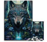 Puzzle Mandala Lupo nella Giungla per Adulti, Puzzle da 1000 Pezzi, Rompicapo Stimolante per Adolescenti, Gioco Interattivo per il Divertimento in Famiglia, 50x75CM/19,68x29,52 pollici