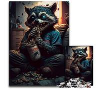 Puzzle "Mangiare i mostri" da 1000 pezzi per adulti, attività per famiglie, decorazioni fai da te per la casa, regalo di Natale 26X38CM/10,23x14,96 pollici