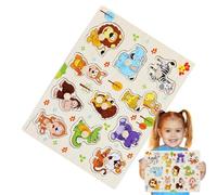 Puzzle Manopole,Puzzle Chiodato | Puzzle a tema oceano con manopola fissa | Puzzle per l'apprendimento precoce dell'istruzione STEM - Puzzle in legno per ragazzo