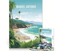 Puzzle Manuel Antonio Parco Nazionale 1000 pezzi Concentrazione Migliora la mente Rilassante Divertimento Taglio liscio Regalo di compleanno (50x75cm)