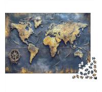 Puzzle Mappa del Mondo 1000 Pezzi Puzzle per Adulti 38x26cm/1000pcs
