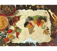 Anatolian - Puzzle Mappa del mondo a base di erbe - 1000 Pezzi