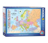 Puzzle - Mappa Dell'Europa - 1000 Pezzi