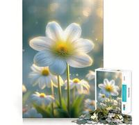 Puzzle "Margherite bianche in un campo" da 1000 pezzi,gioco interattivo Think Boost,incastro perfetto,nessun pezzo si stacca,sfida cerebrale per la casa (50x75cm)