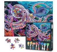 Puzzle Marine 1000 pezzi per adulti - Polpo mondo subacqueo, vivace vita marina, puzzle di lunga durata, 70 x 50 cm