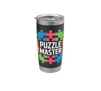 Puzzle Master Enthusiast - Divertente risolutore di puzzle Bicchiere termico in acciaio inox doppia parete