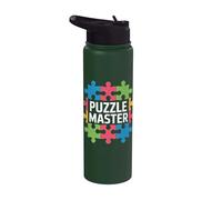 Puzzle Master Enthusiast - Divertente risolutore di puzzle Stainless Steel Insulated Water Bottle