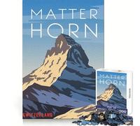 Puzzle Matterhorn da 1000 pezzi per adulti e ragazzi,per il benessere mentale,il relax,la precisione e la realizzazione di puzzle Regalo speciale (38x26cm)