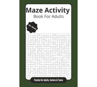 Puzzle Maze Activity Book: Maze Puzzles with Easy to Read Print | 6x9 inches, 120 pages | 50+ Puzzles... Gift for Vacations, Holidays and Relaxation