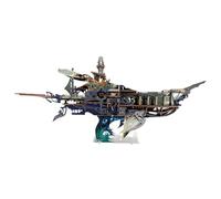 Puzzle meccanico 3D fai da te, stile steampunk, stile vintage, arca balena dell'universo, con ali mobili, eliche e suono balena, astronave Fantasy Atlantis (STAR ABYSS BLUE)