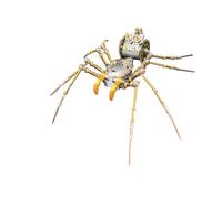 Puzzle meccanico 3D in metallo Steampunk, 186 pezzi, kit di montaggio in metallo a forma di ragno da caccia, fai da te, modellino ingegneristico, ornamento da scrivania, regalo di compleanno