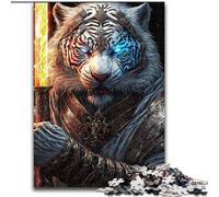 Puzzle meccanico a forma di tigre per adulti e adolescenti, puzzle impegnativi e difficili, ideali come regalo per tutta la famiglia (50x75cm)