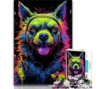 Puzzle meccanico da 1000 pezzi a forma di cane per adolescenti e adulti, sfida difficile antistress, migliora l'amore tra coppie, 38x26cm