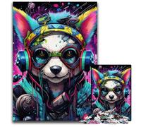 Puzzle meccanico da 1000 pezzi a forma di cane, rompicapo stimolante per adolescenti, gioco interattivo divertente per famiglie, 26X38CM/10,23x14,96 pollici.