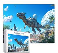 Puzzle meccanico da 1000 pezzi per adulti alieno pianeta scena arte puzzle impegnativo giochi di attività familiari colorati fai da te puzzle per la decorazione della casa regali 68 x 50 cm