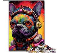 Puzzle meccanico da 1000 pezzi per adulti, decorazione fai da te a forma di cane, sfida per il cervello, per adulti, famiglia, regalo di Natale (dimensioni: 50x75cm)