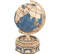 Puzzle meccanico in legno globo ROKR con scomparti segreti