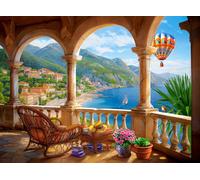 Puzzle Meditazione nel Montenegro Nero 2000 pezzi CASTORLAND