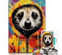 Puzzle Meerkat da 1000 pezzi per adolescenti, aiuta il cervello a esercitare giocattoli avvincenti per coltivare la pazienza e l'interazione genitore-figlio (38x26cm)