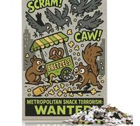 Puzzle Metropolitan Snack Terrorismo Ricercato per Adulti e Adolescenti 1000 Pezzi Puzzle di Carta per Adolescenti Regali Gioco Rompicapo 1000 Pezzi (75x50cm)