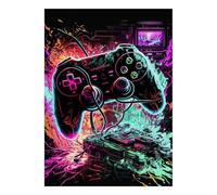 Puzzle Mini 1000 Pezzi Controller Astratto per Adulti | 38x26cm Carta, Decorazione della camera, Struttura durevole, Regalo di incontro, Relax mentale