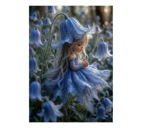 Puzzle Mini 1000 pezzi Fata Fiore per Adulti | 38x26cm Cartone, Decorazione della camera, Taglio preciso, Regalo di incontro, Relax mentale