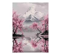 Puzzle Mini 1000 pezzi Lago Montagna Fiore per Adulti | 70 x 50 cm Carta, Decorazione della camera, Taglio preciso, Regalo di incontro, Relax mentale
